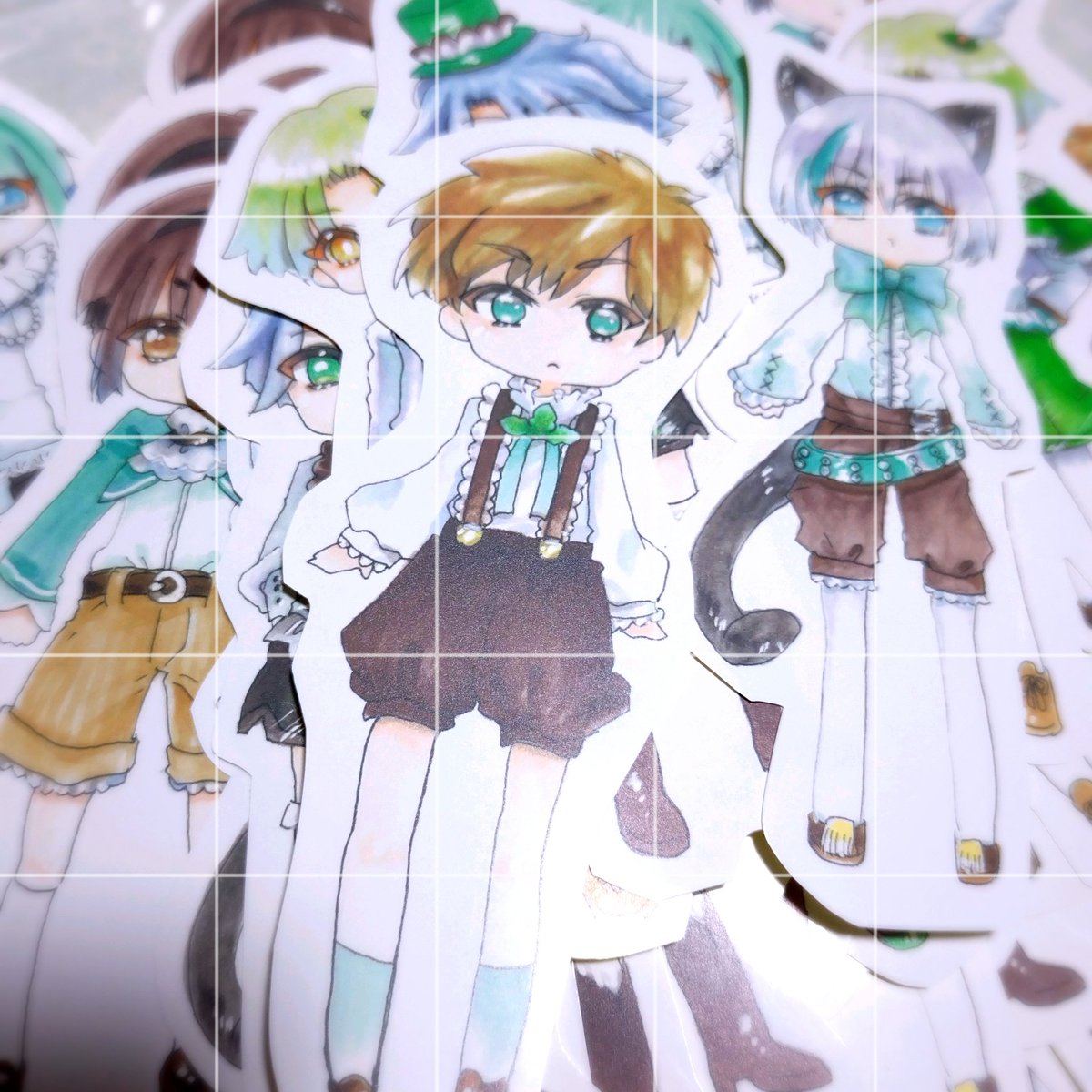 sig_wildflowers's tweet image. シール、もりもり切ってます!( ˙▿˙ )
だいたいタテ15cmくらいかな、
ちょっと大きめです
※今回、余白カットを自前でおこなっており
切り離しに多少の個体差があります
ご了承ください( *ᴗˬᴗ)⁾⁾
#チョコミント展10
#チョコミント展10作業中