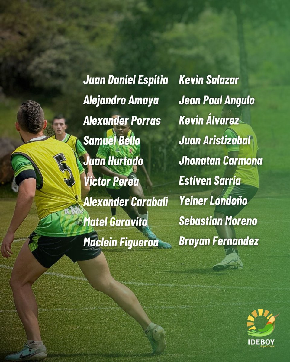Patriotas Boyacá (@patriotas_boy) on Twitter photo 📋 CONVOCADOS
Nuestros Lanceros están listos para afrontar la Fecha 03 del Torneo BetPlay Dimayor II – 2025 💪
<a href="/BarranquillaFC/">Barranquilla FC</a> 🆚 <a href="/Patriotas_Boy/">Patriotas Boyacá</a>
¡A dejarlo todo en la cancha, Patriotas! ❤️💚
#Convocados #VamosPatriotas #SubimosJuntos #TorneoBetPlay #Fecha03 #OrgulloBoyacense 📋 CONVOCADOS
Nuestros Lanceros están listos para afrontar la Fecha 03 del Torneo BetPlay Dimayor II – 2025 💪
<a href="/BarranquillaFC/">Barranquilla FC</a> 🆚 <a href="/Patriotas_Boy/">Patriotas Boyacá</a>
¡A dejarlo todo en la cancha, Patriotas! ❤️💚
#Convocados #VamosPatriotas #SubimosJuntos #TorneoBetPlay #Fecha03 #OrgulloBoyacense