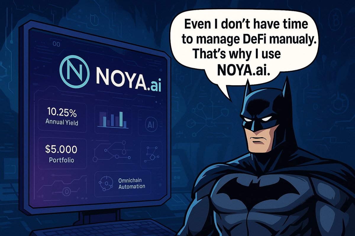 Iambigvish's tweet image. gNOYA
Yield-chasing alone doesn’t last.
@NetworkNoya is built for endurance.
Its AI isn’t just hunting returns but also actively evaluates risk, decentralization, and long-term resilience.
This isn’t about hype-driven gains.
It’s about steady, sustainable growth that…