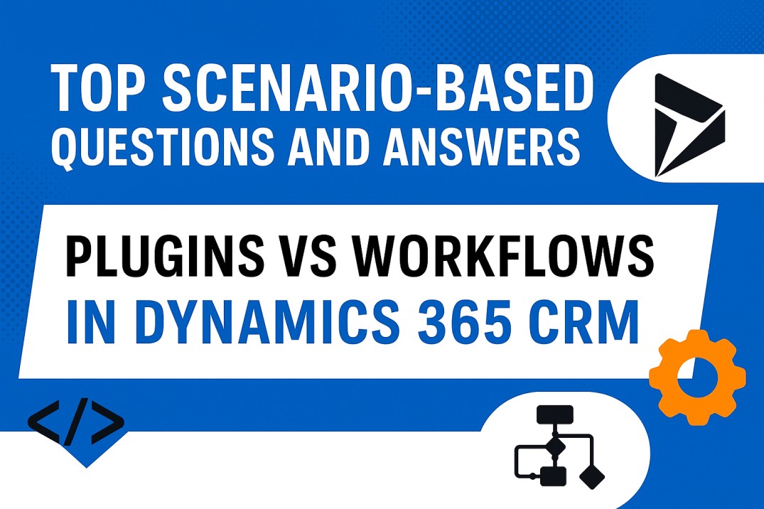 satyamparkash's tweet image. Plugins vs Workflows in #Dynamics365CRM – Which to use, when, and why? 🔍

🎯 Scenario-based Q&amp;amp;As
✅ Real-world use cases
✅ Interview-focused insights
📖 Read now: lnkd.in/gQhwAJ8X
📱 App: lnkd.in/dyBbduKb
💬 Join: lnkd.in/gvwd8Wfz

 #CRM  #TechMasala