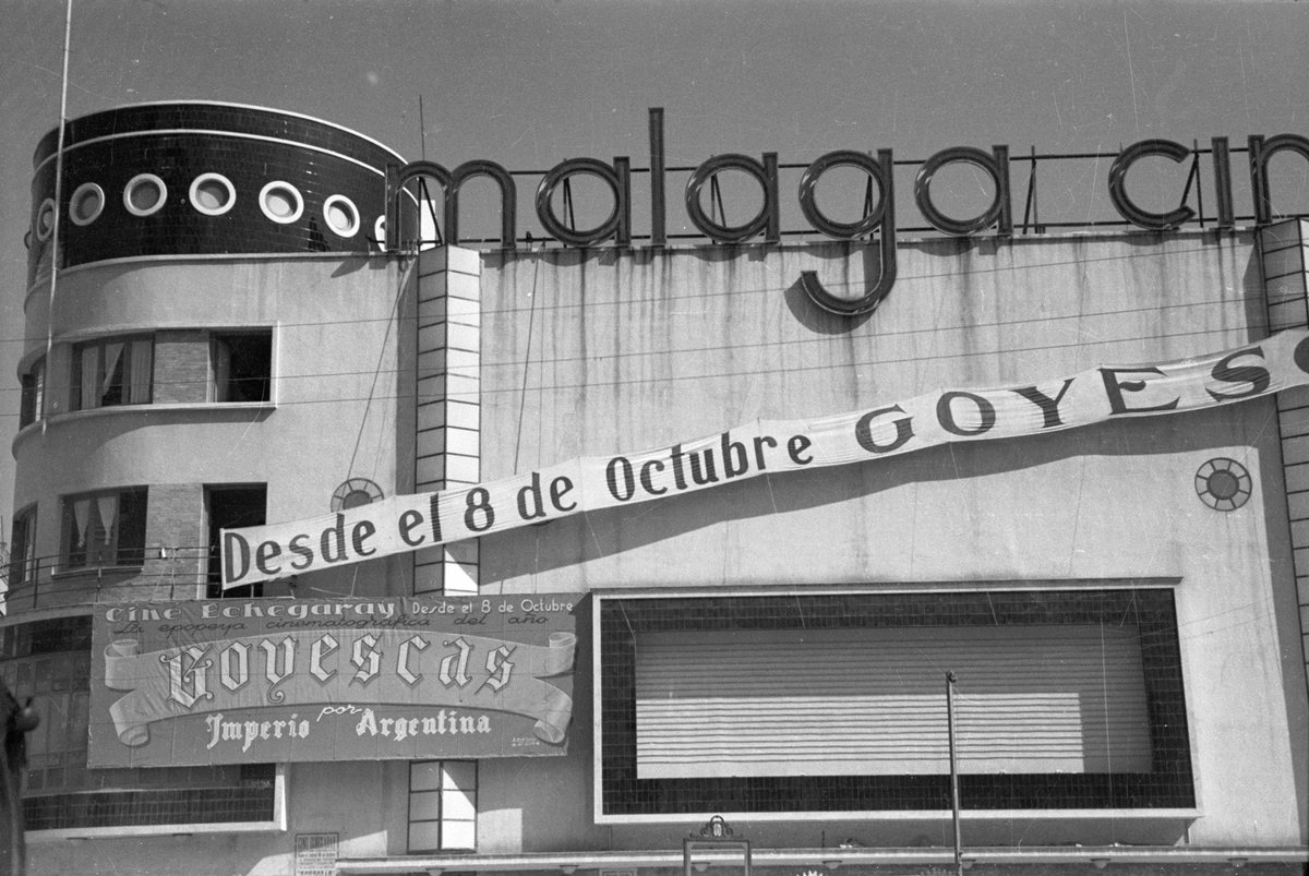 Cine Málaga Cinema, Plaza de Uncibay 'Goyescas' de Imperio Argentina desde 8 octubre en el cine Echegaray -194x (UMA)