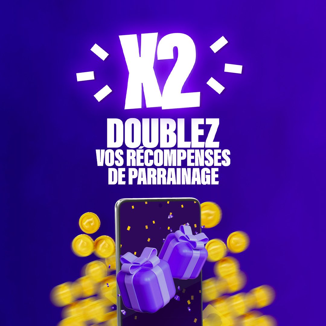 ⚡️Doublez vos récompenses de parrainage pendant l’été⚡️

📆 Du 26/07/25 au 26/08/25

Un ami parrainé = récompenses X2 pour vous deux !