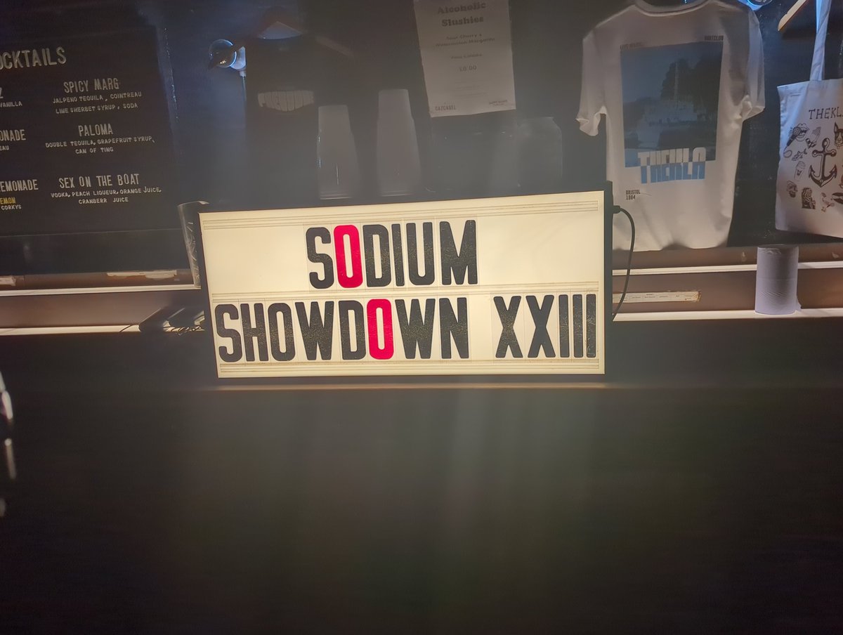 SodiumShowdown's tweet image. Can't wait to see you all later!
A couple of quick reminders - doors are at 14:00, so dont show up before then
No outside drinks (other than water bottles). We want to show the venue how much we appreciate their support. There's various redbulls, and energy drink on tap.