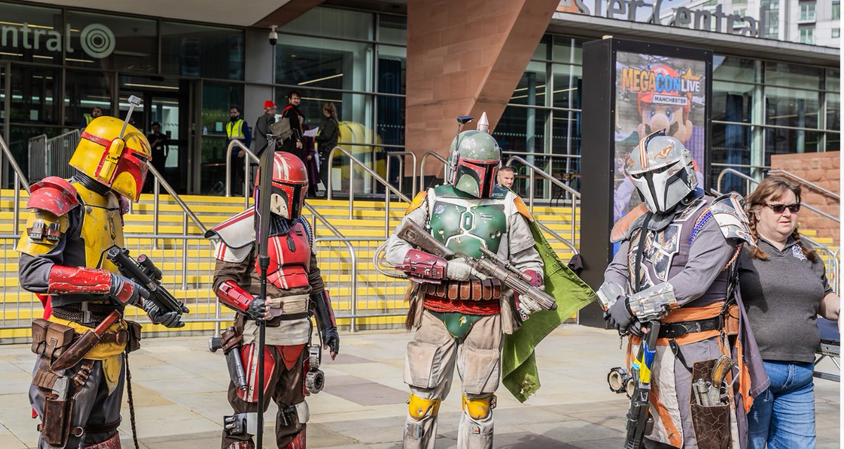 🛡️ The UK Garrison is live at #MegaConManchester!
Come find us at Stall BF21 or catch us patrolling the halls keeping Imperial order.

We’re here all day today AND tomorrow — photos, costumes, and galactic mischief await! 👀📸

#501stLegion #UKGarrison #StarWarsUK