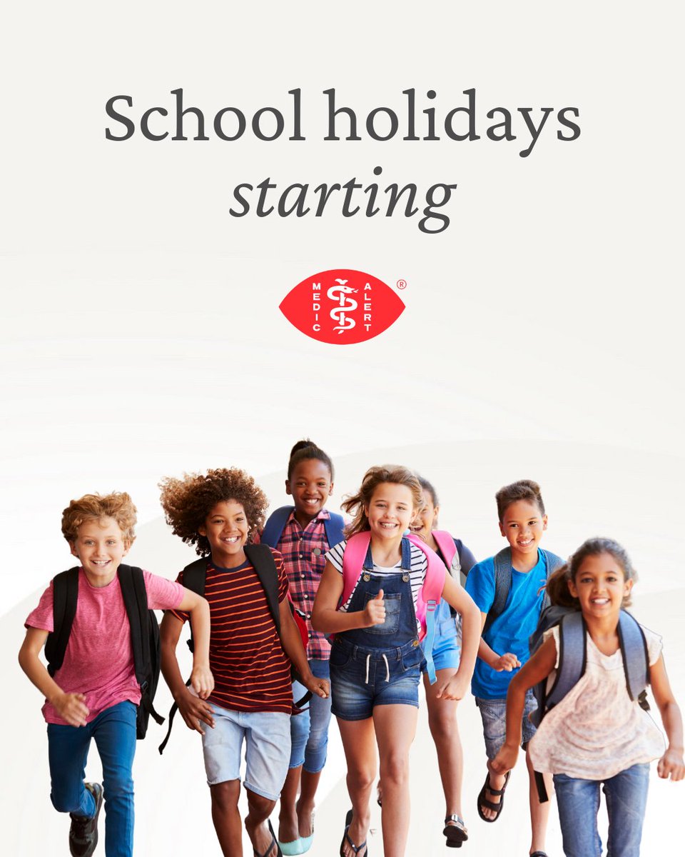 School’s out – safety doesn’t take a break!
As the holidays begin, give your child the freedom to explore with confidence. A MedicAlert ID keeps their vital details close, wherever adventure takes them.

#MedicAlertUK #SchoolHolidays
