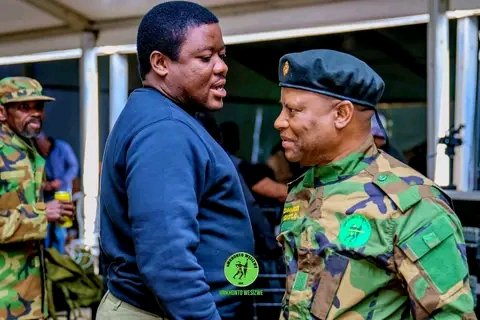 CadreNguyi's tweet image. Commander Morning π Bonginkosi Khanyile yesterday at the day 3 of uMkhonto Wesizwe #MK Party Military Veterans First Annual Cadres Assembly which started from 23 until 25 July 2025 in Soweto. #GwazaMkhontoGwaza