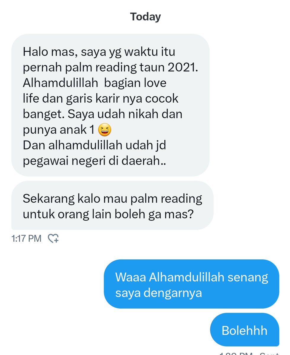 ArthurSiKucing's tweet image. Siang ini saya buka sesi baca telapak tangan buat 10 slot, yang fokus pada aspek:
-Percintaan
-Karir
-Sifat (termasuk yang tak disadari)
-Rejeki 
Semua aspek dibaca ya

Harga? Seikhlasmu aja
(Maaf belum gratis ya)
Silakan DM/WA di Bio buat pesan slotnya

Ini bukan ramalan yaa.