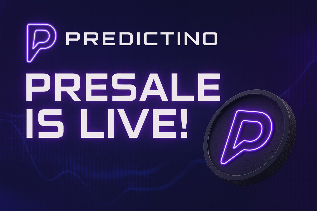 The Token Xpress ๐ (@thetokenxpress) on Twitter photo ๐ Discover the next big thing in AI & crypto!
Meet Predictino โ the revolutionary platform combining real-time AI market predictions with blockchain technology.
Why join?
โ
 Accurate, real-time trading signals
โ
 Powerful utility token $PREDINO
โ
 Transparent results, real ๐ Discover the next big thing in AI & crypto!
Meet Predictino โ the revolutionary platform combining real-time AI market predictions with blockchain technology.
Why join?
โ
 Accurate, real-time trading signals
โ
 Powerful utility token $PREDINO
โ
 Transparent results, real