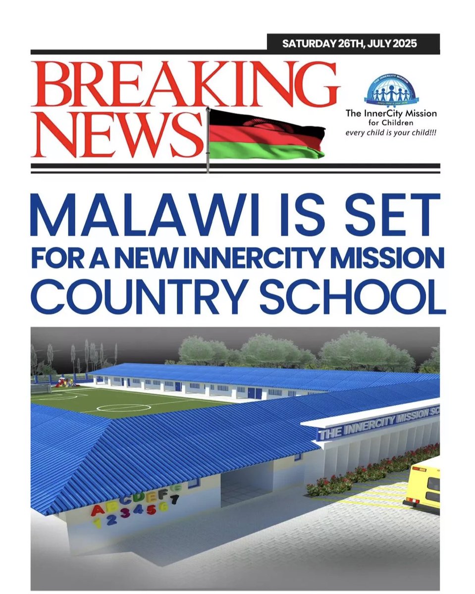 Therealsog_'s tweet image. 📢 Breaking News!
The Christ Embassy InnerCity Mission is about to make history again — with the commissioning of another 💯 tuition-free school in Malawi 🇲🇼!