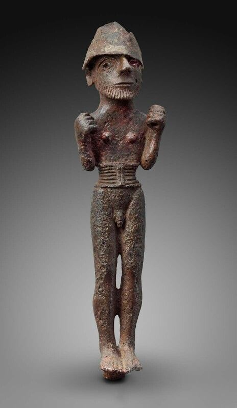 BenElimu's tweet image. Low-tin bronze with silver male figurine. Near Eastern, Levantine, Syrian. Early Bronze Age. 3200–2800 B.C. | Museum of Fine Arts, Boston