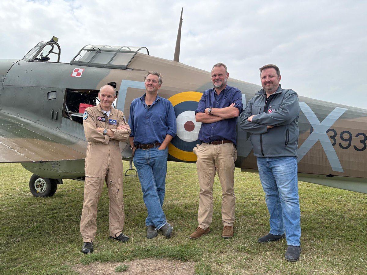 Polish Heritage Flight (@flightpolish) on Twitter photo A great day taking part in <a href="/ww2headquarters/">WW2 Headquarters</a> ‘Walking The Ground’ Series with <a href="/almurray/">Al Murray 🇺🇦</a> & <a href="/James1940/">James Holland</a> at <a href="/IWMDuxford/">IWM Duxford</a>
Al and James were joined by PHF Team Clive Denney & <a href="/derek_rusling/">Derek Rusling</a> who discussed the Hurricane, Spitfires and the Poles during the Battle of Britain! A great day taking part in <a href="/ww2headquarters/">WW2 Headquarters</a> ‘Walking The Ground’ Series with <a href="/almurray/">Al Murray 🇺🇦</a> & <a href="/James1940/">James Holland</a> at <a href="/IWMDuxford/">IWM Duxford</a>
Al and James were joined by PHF Team Clive Denney & <a href="/derek_rusling/">Derek Rusling</a> who discussed the Hurricane, Spitfires and the Poles during the Battle of Britain!