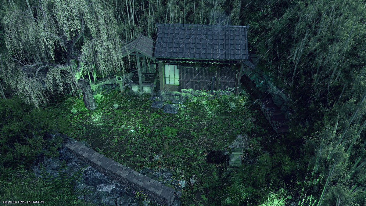 ﾗﾗﾌｪﾙのおしゃれ事故物件探訪（最終回）
　
無人島改造しました。
サハギン風の燭台いっぱい買いました。
#FF14Housing #FF14ハウジング 
#HousingEden