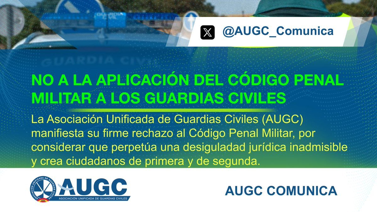 #NoCPM

Basta de represión, mediante la utilización de tribunales militares para los guardias civiles.

Es anacrónico, propio de otras épocas, y un sinsentido su aplicación en un cuerpo policial, como lo es la Guardia Civil.