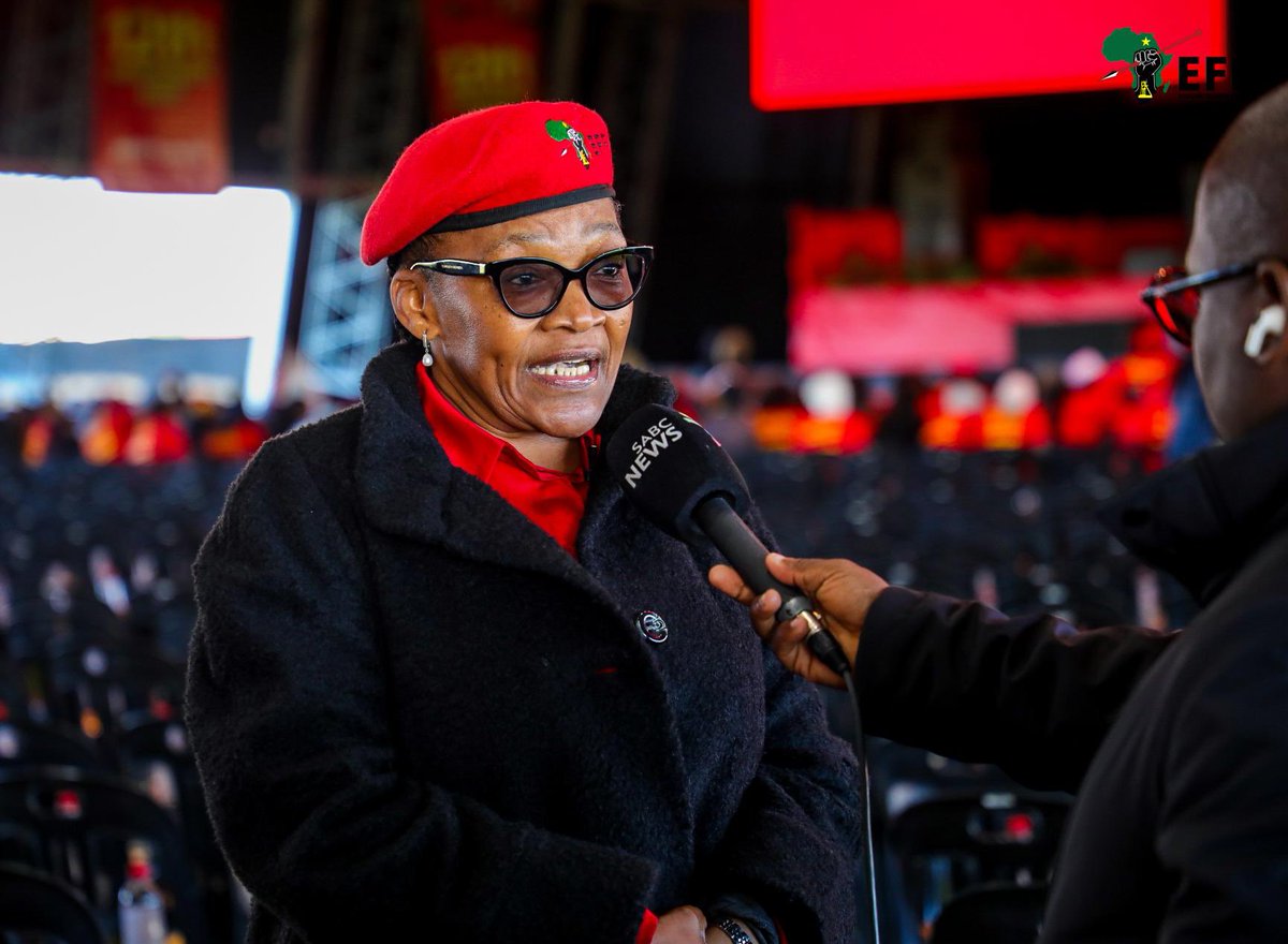 Economic Freedom Fighters (@effsouthafrica) on Twitter photo ♦️In Pictures♦️
The EFF National Chairperson, <a href="/NolutshunguN/">Nontando Nolutshungu</a>, speaking to Samkele Maseko from SABC at the #EFFTurns12 Rally in Khayelitsha, Western Cape.
All preparations are complete — both the dome and the stadium are set to reach full capacity. ♦️In Pictures♦️
The EFF National Chairperson, <a href="/NolutshunguN/">Nontando Nolutshungu</a>, speaking to Samkele Maseko from SABC at the #EFFTurns12 Rally in Khayelitsha, Western Cape.
All preparations are complete — both the dome and the stadium are set to reach full capacity.