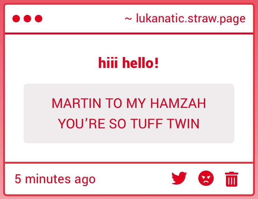 lukanatic's tweet image. "MARTIN TO MY HAMZAH YOU’RE SO TUFF TWIN" -> you too twin i love you twin 🥹✌️ lukanatic.straw.page