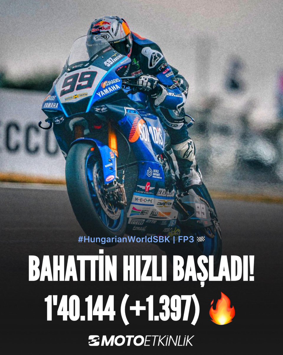 Bahattin Sofuoğlu Balaton'da Cumartesi Gününe Hızlı Başladı! 🚀 (+1.397)

Milli sporcumuz Yamaha Motoxracing pilotu Bahattin Sofuoğlu, ilk kez geldiği ve gazladığı Balaton Park pistinde bu sabah gerçekleştirilen üçüncü serbest antrenman seansında güçlü zamanlar kaydetti ve seansı