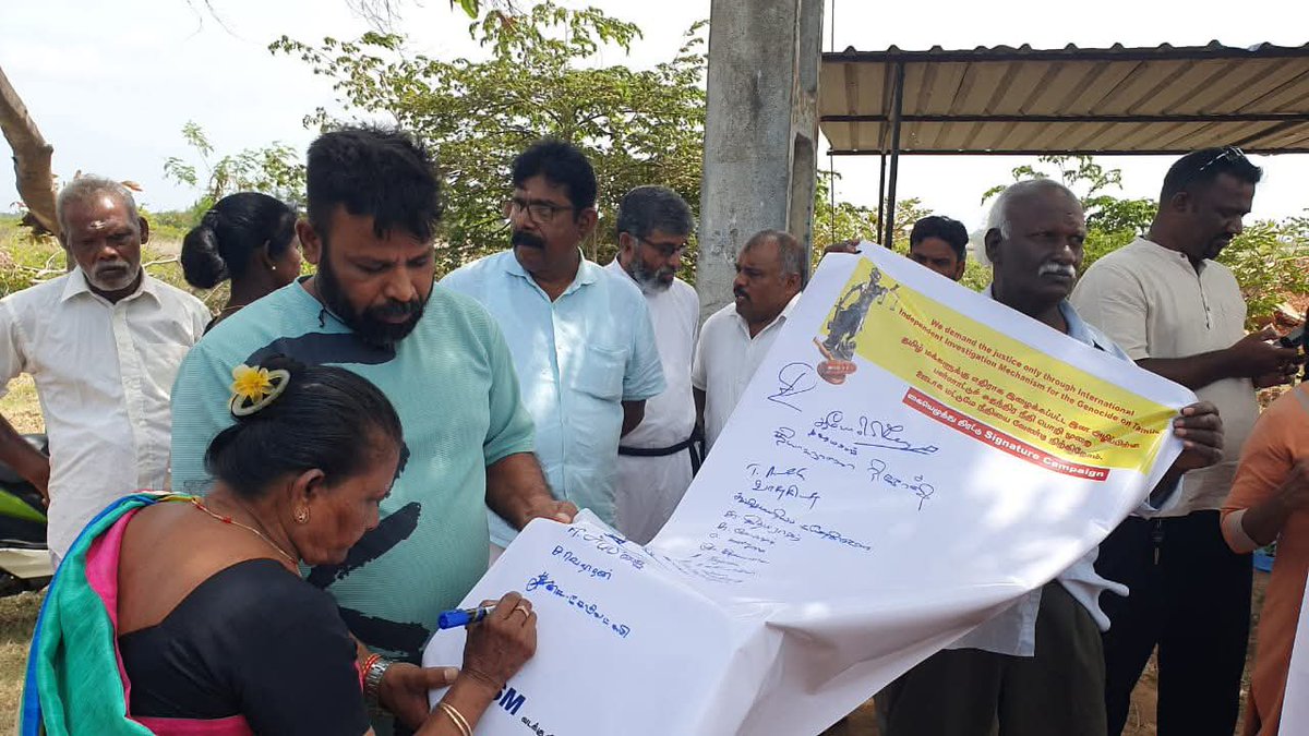 nanthan_ananth's tweet image. இனப்படுகொலைக்கு, மனித புதைகுழிகளுக்கு சர்வதேச நீதி கோரி வடக்கு, கிழக்கு எங்கும் இன்று போராட்டம்!

படங்கள்: யாழ் செம்மணியில் இன்று இடம்பெற்ற போராட்டம்.