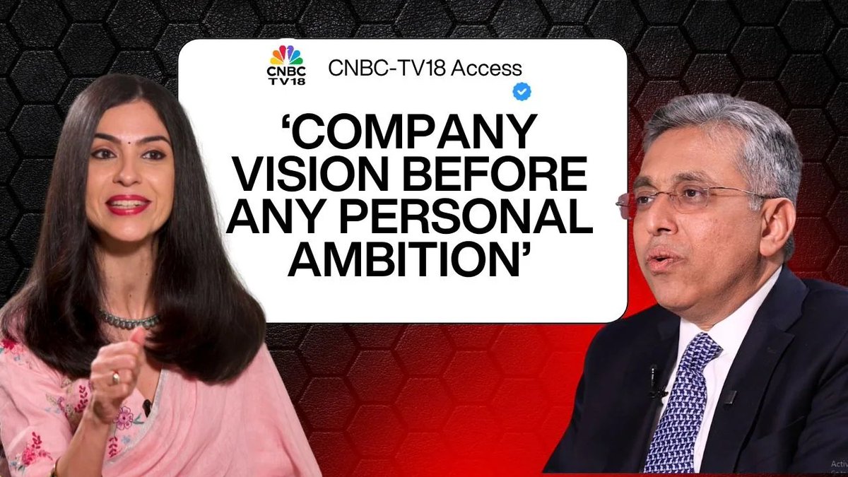 CNBCTV18News's tweet photo. #CNBCTV18Access | In this episode of #LeadershipLanguage with @ShereenBhan, @MahindraRise MD-CEO @anishshah21 shares his unique perspective on what it means to lead a legacy organisation and why “giving up control can help you gain control".
Shah believes that “20% of KRAs should be about helping others,” emphasising the importance of collective success over individual achievement.
#LeadershipMatters #LeadershipInAction #IndiaInc
WATCH: https://t.co/UafiojzhaF