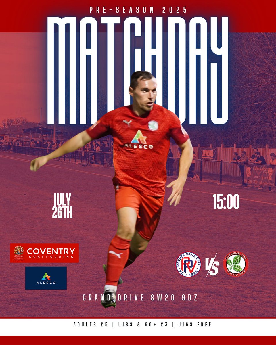 beckenhamtownfc's tweet image. Matchday! ⚽️
A jaunt across South London to the home of the Vale.
See you there Becks fans!