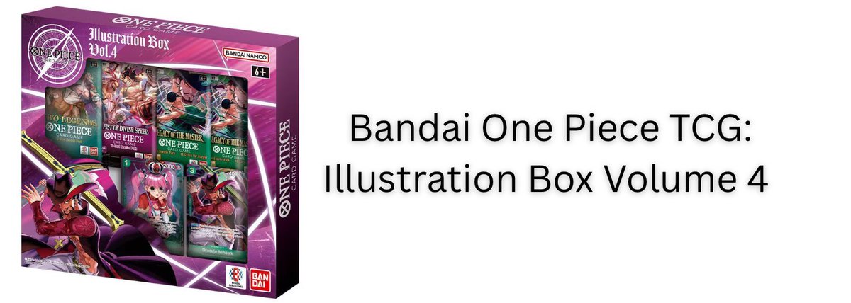 FastBreakCards's tweet image. Bandai One Piece Trading Card Game: Illustration Box Volume 4 #ad 

$20.99

bit.ly/414Zia4