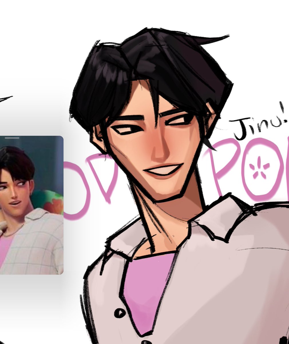 akimirarin's tweet image. #jinu sketch from a while ago