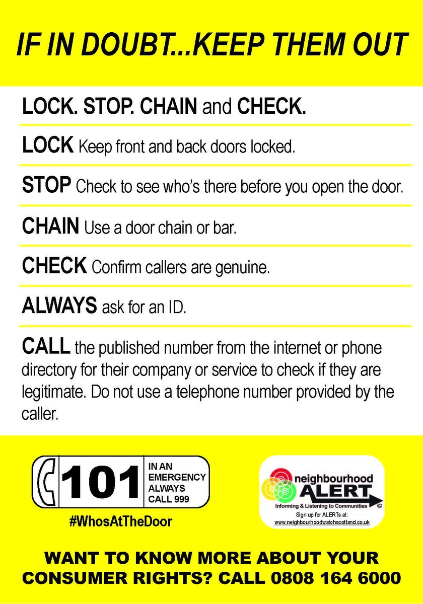TSScot's tweet image. Scammers are trying to take advantage of people who are worrying about the cost of living
If you’re concerned that a neighbour/relative may answer the door to a rogue trader, you can request a free No Cold Calling sticker from their local council
#ShutOutScammers