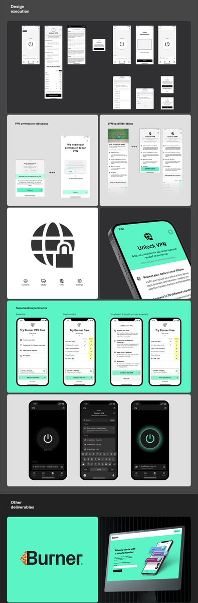coder_dandriyal's tweet image. "Designing for trust isn't about locks and shields, it's about clarity."
Burner is a conceptual UI exploration around digital privacy, which is designed to help anonymity feel intuitive, not scary.
I wanted to create an experience where clarity = trust; using soft dark modes,…