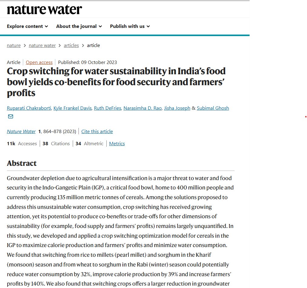 Heartiest congratulations, <a href="/Ruparati22/">Ruparati Chakraborti</a>, for successfully defending your thesis and producing excellent work on an important area: the food-energy-water nexus. A part of her work is available at her Nature Water Paper: nature.com/articles/s4422…
<a href="/EnggHead/">Head, Civil Engg. IIT Bombay</a>