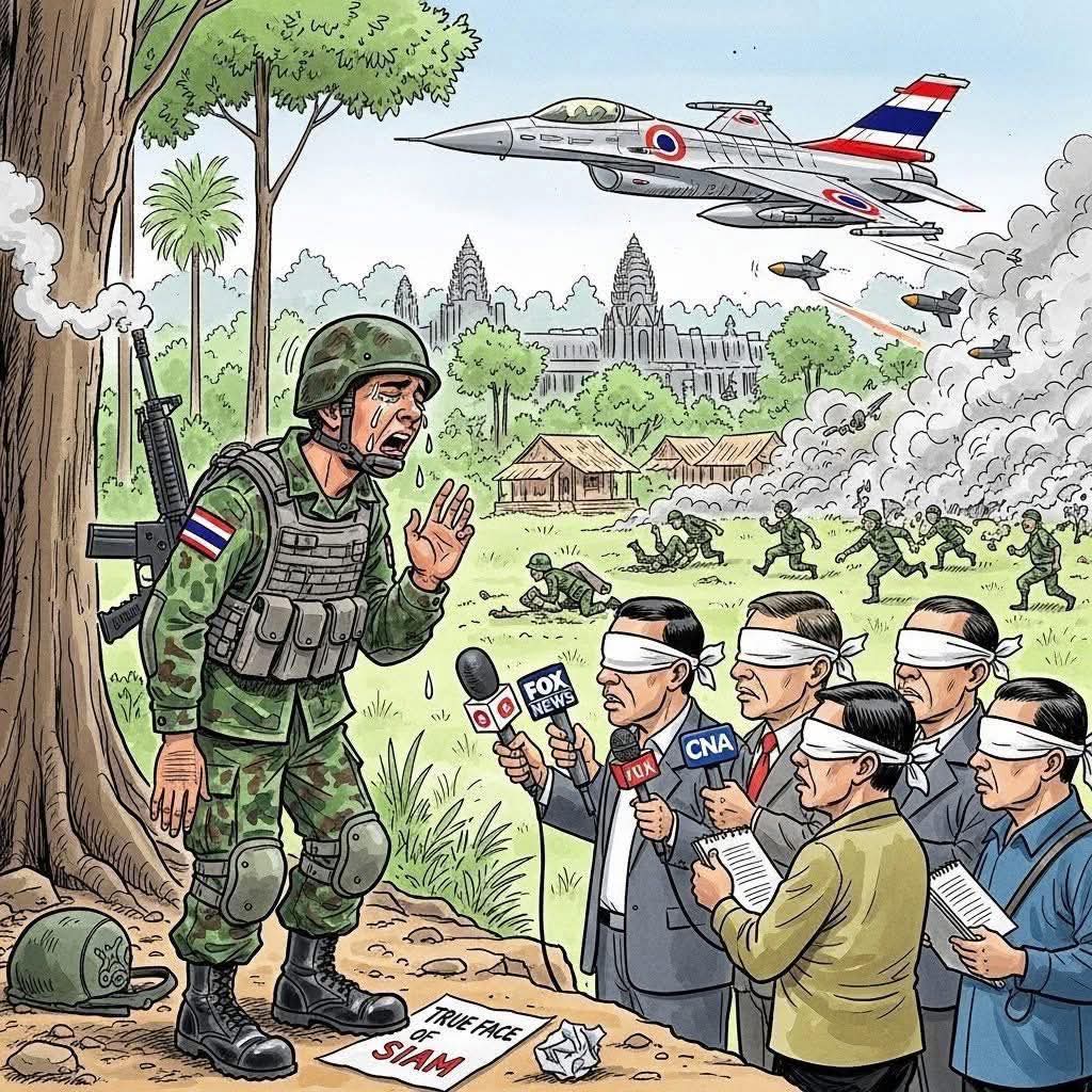 taekook1252691's tweet photo. Injustice is always there for Cambodia. They blame it on Cambodia!
#ThailandOpenedFire
#Thailandopenfire
#ThailandStartedTheWar
#thaistartfirst
#Cambodiaisavictim https://t.co/wDazyUJ8AR