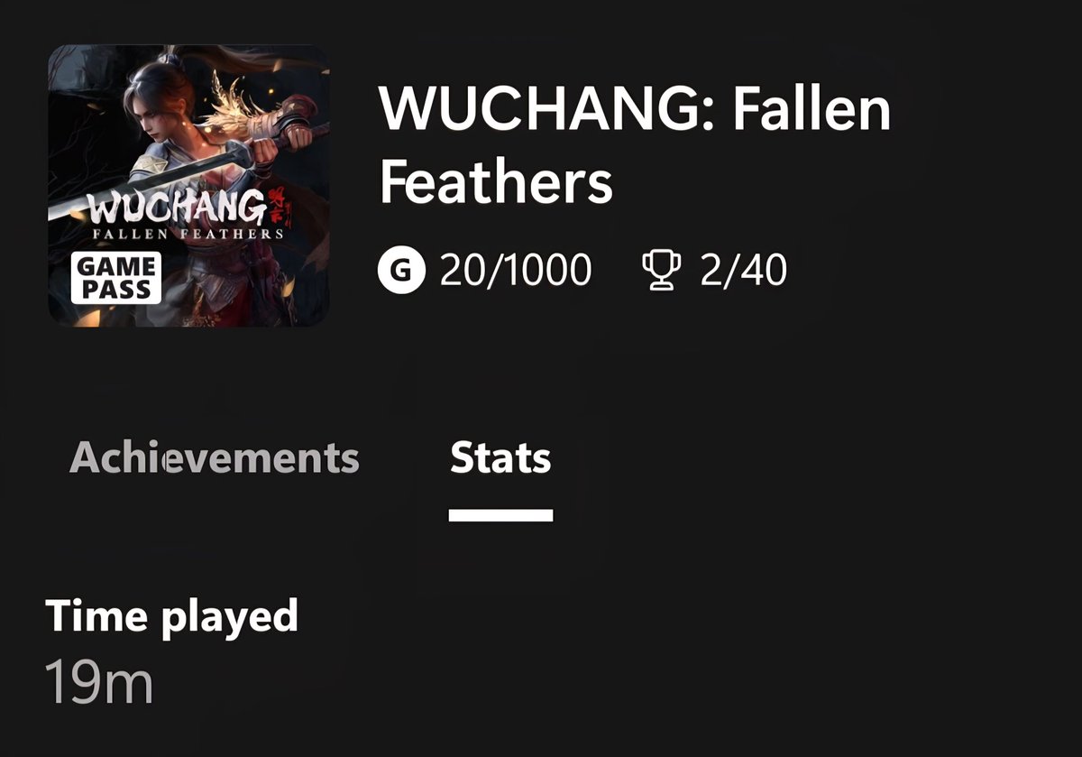 GamerStyle1980's tweet image. I'm really bored of games like WUCHANG:Fallen Feathers
#Xbox
#GamePass
#WUCHANGFallenFeathers