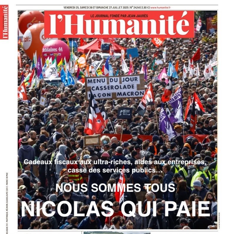 warspite_jimmy's tweet image. Nicolas paye des impôts pour que ce torchon @humanite_fr puisse toucher 6M de subventions par an (1/3 de son CA)