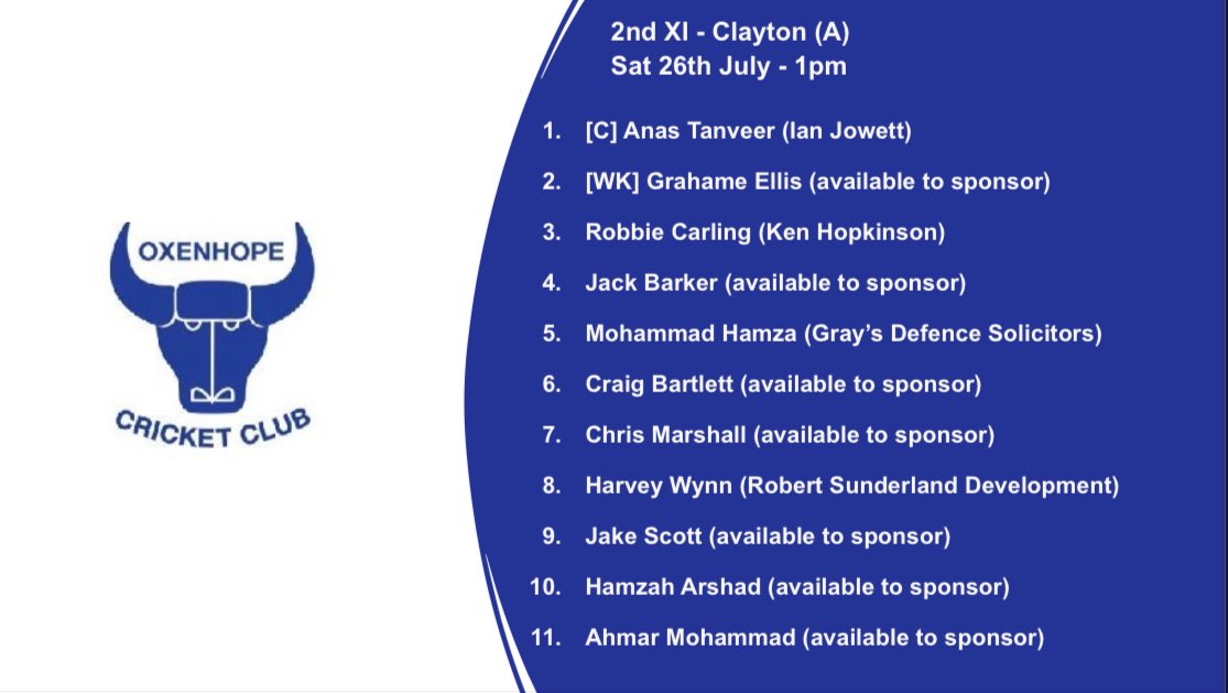 Oxenhope Cricket Club tweet media