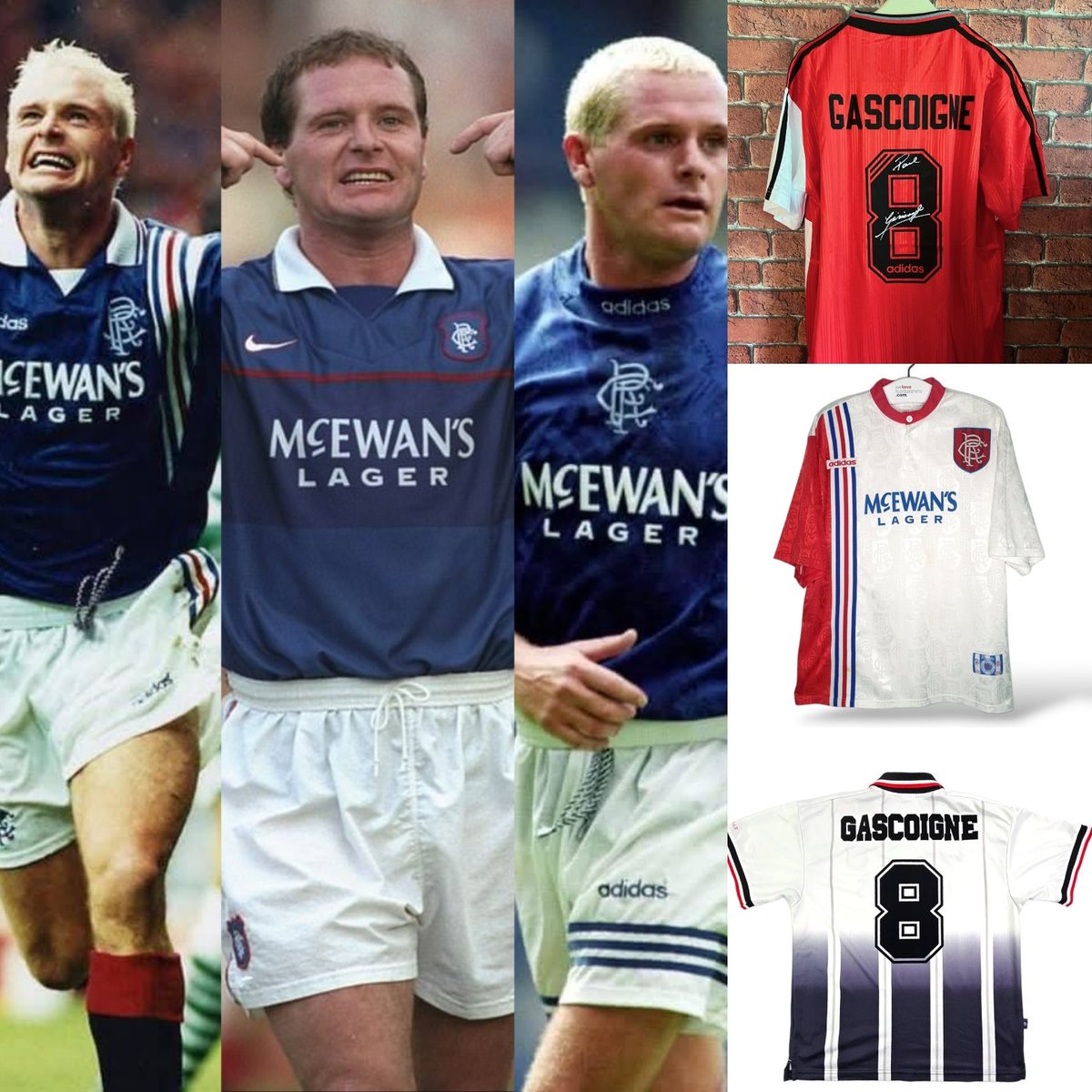 OswaldsBar's tweet image. OUR GAZZA DAY IS HERE !
Rangers v Middlesbrough lets celebrate the one and only Paul Gascoigne..a true icon for both clubs. 💙❤️
👕 Wear one of Gazza’s iconic Rangers shirts and we’ll give you a FREE SHOT to toast the legend! 🥃
Plenty of Gazza moments on our screens showing…