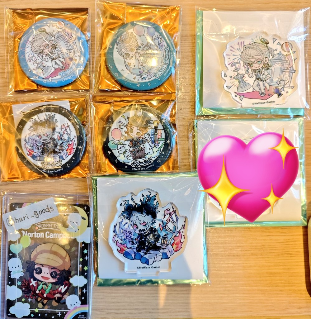 第五人格 スイパラ7周年 囚人 アクスタ 缶バッジ セット Huri@初回はプロカ必読 on X: