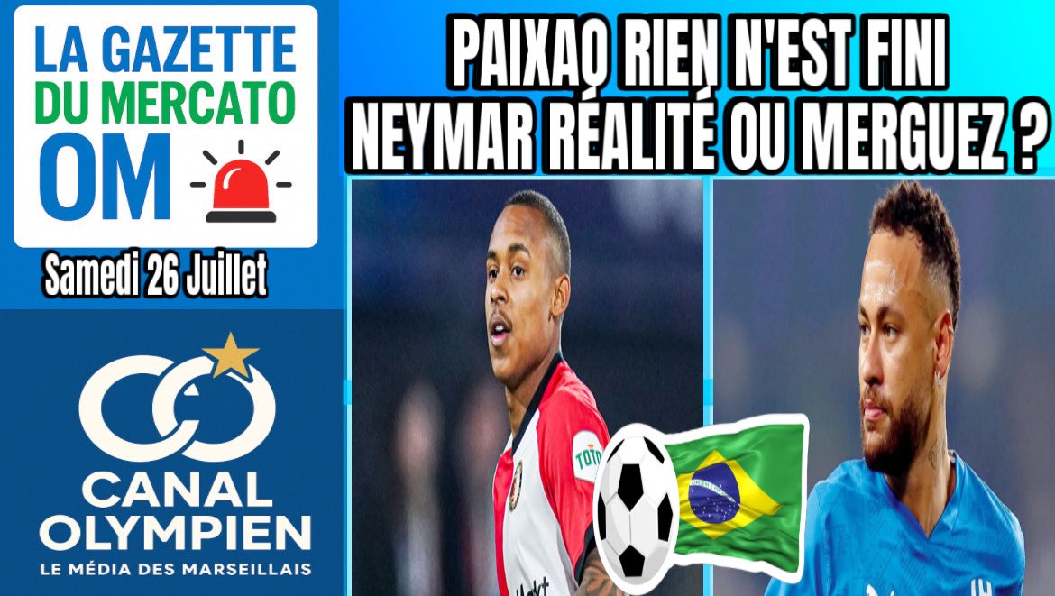 LA GAZETTE MERCATO OM Samedi 26 Juillet youtu.be/_AnxtASW5SY?si… via <a href="/YouTube/">YouTube</a> #TeamOM #MercatOM #Mercato #Ligue1 <a href="/MedhiBenatia/">MBenatia5</a> <a href="/Auba/">AUBA⚡️</a> <a href="/karimattab1/">Karim Attab</a> <a href="/Baylejacques1/">Bayle jacques</a> <a href="/raphfootball136/">RAPH FOOTBALL</a> <a href="/SupporterOfMars/">Supporter Of Marseille Officiel</a> <a href="/Franckifoot13/">Franckifoot Debrief Officiel</a> <a href="/rf28238887/">Rf</a> <a href="/ActuOlympien/">ActuOlympien</a> <a href="/Mordu2OM/">MORDU2LOM</a> <a href="/romcanuti/">Romain Canuti</a> <a href="/LePetitOM/">LePetitOM</a> <a href="/sebhfoot/">SEB-H-FOOT</a>
