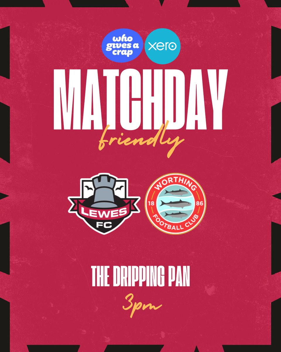 First matchday at The Dripping Pan for this 2025/26 season 😍

Gates open at 1:30pm! 

🎟 - buytickets.at/lewesfootballc…

Time to start this Next Chapter right 🔥

#COYR🔴⚫️
