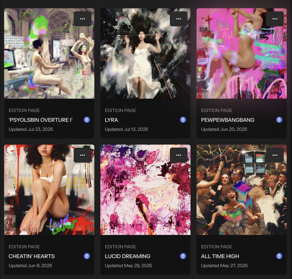 rocketgirlART's tweet image. There are only 6 Rocketgirl editions so far in 2025
PSYOLSBIN OVERTURE I is the latest
4/10 left
0.02E each
Thanks to all the legends who minted so far!
Link is below: