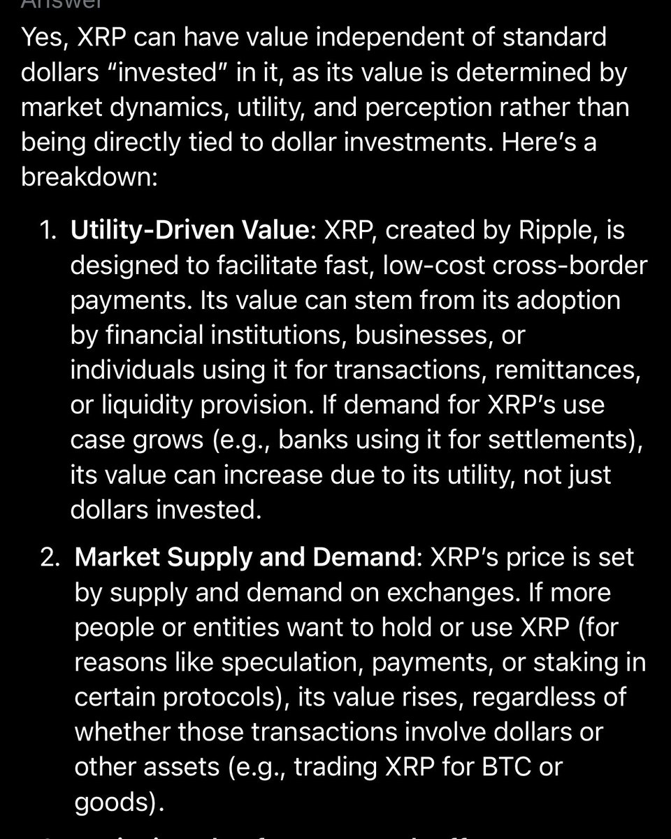 Pollux2789's tweet image. If you do not understand why XRP can’t be 3-7 digits… then take a look.
XRP CAN HAVE HIGH VALUE WITHOUT ANY FIATS PUMPED INTO IT!
Grok says theoretically… but I say guaranteed!
Everyone in the world knows fiats is collapsing. It’s very obvious.
Prepare.
👇🏻👇🏻👇🏻👌🏻