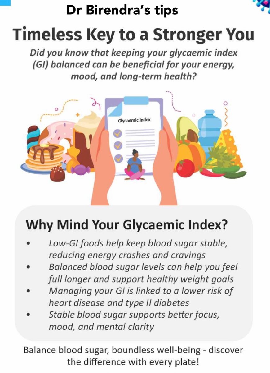 Understand game of Glycemic Index. Keeping it in balance gives you full confidence and energies.

My tips 👇🏻
