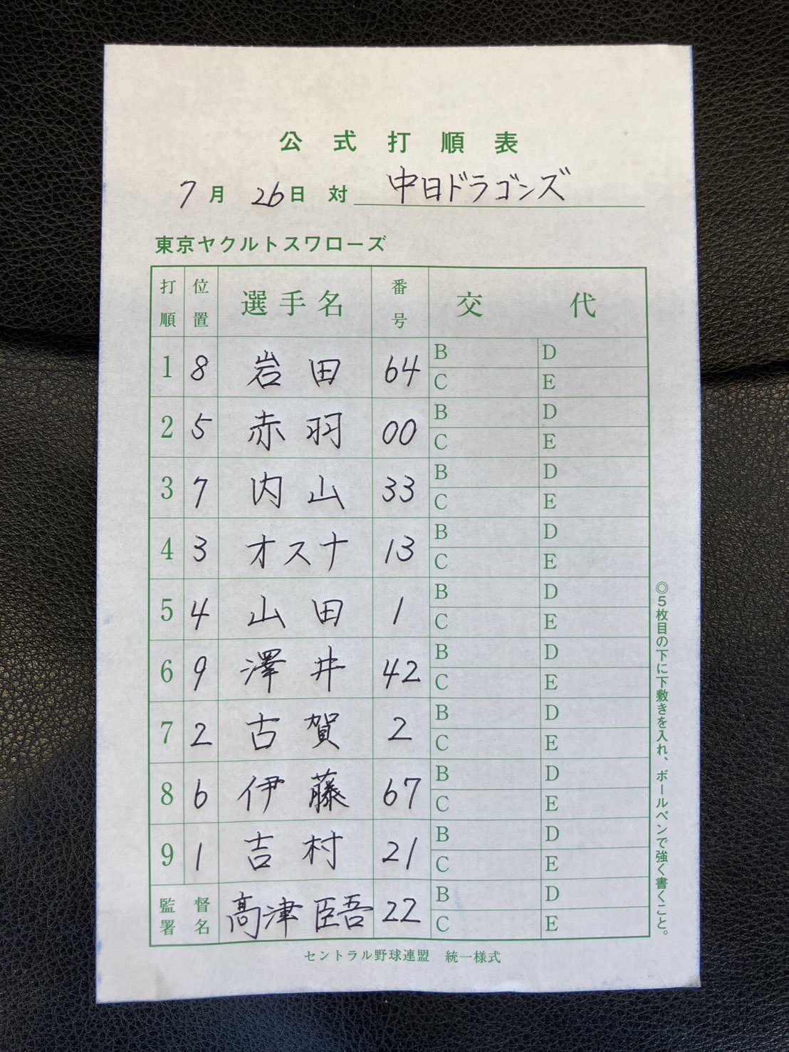 23 東京ヤクルトスワローズ　全143試合スコアブック 23 東京ヤクルトスワローズ 全143試合スコアブック 23 東京