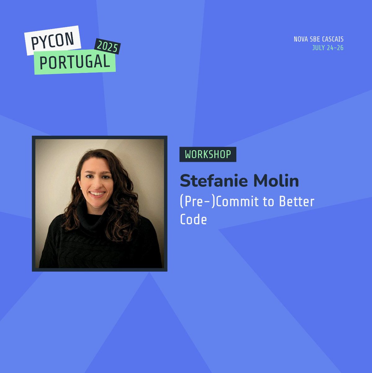 TechAtBloomberg's tweet image. This afternoon (16:00 WEST), @StefanieMolin, creator of the numpydoc-validation pre-commit hook, closes @PyConPT with a tutorial on pre-commit hooks and how to set up, use & create them to maintain code quality in #Python 🐍
bloom.bg/4lIFBgo
#PyConPT2025