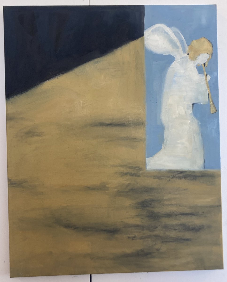krezrg_1's tweet image. This old painting is about getting sick at easter mass indoors 2pm