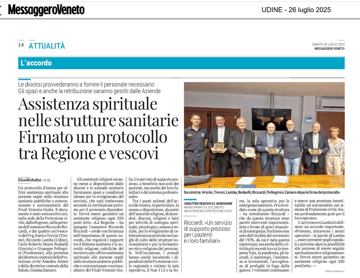 AndreaBitetto's tweet image. Assistenza spirituale cattolica negli ospedali pubblici, pagata con i soldi dei contribuenti.E i liberaloidi per l’argenteria di famiglia “ma su , non fare battaglie anticlericali, cosa c’è di male. Noi siamo laici non laicisti”. No: siete clericali e quindi assai poco liberali.
