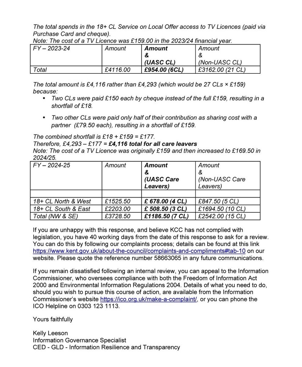 Reform UK have been obsessing over councils and free TV licences.

As this FOI response from KCC explains, illegal immigrant and asylum seeker costs are funded by the Home Office, and not the council.

Zia Yusuf and DOGE claimed they would shave millions off council costs, yet