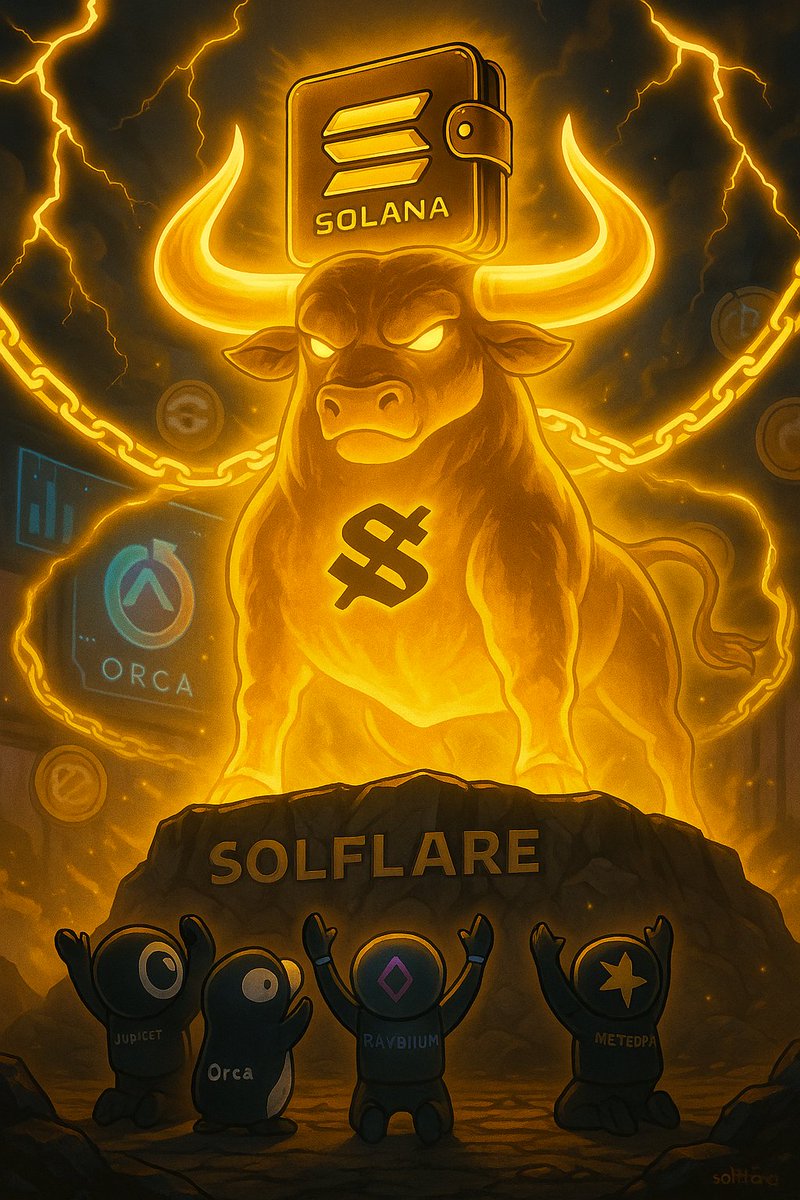 lexidrey_'s tweet image. Woke up feeling like a Solana bull in Dior heels, bébé🐂
@solflare got me swapping, staking, and slaying dApps before sunrise
No lag, no limits,just pure onchain power
If you’re still not using Solflare, mais pourquoi?
Come feel the magic,your wallet deserves the upgrade
