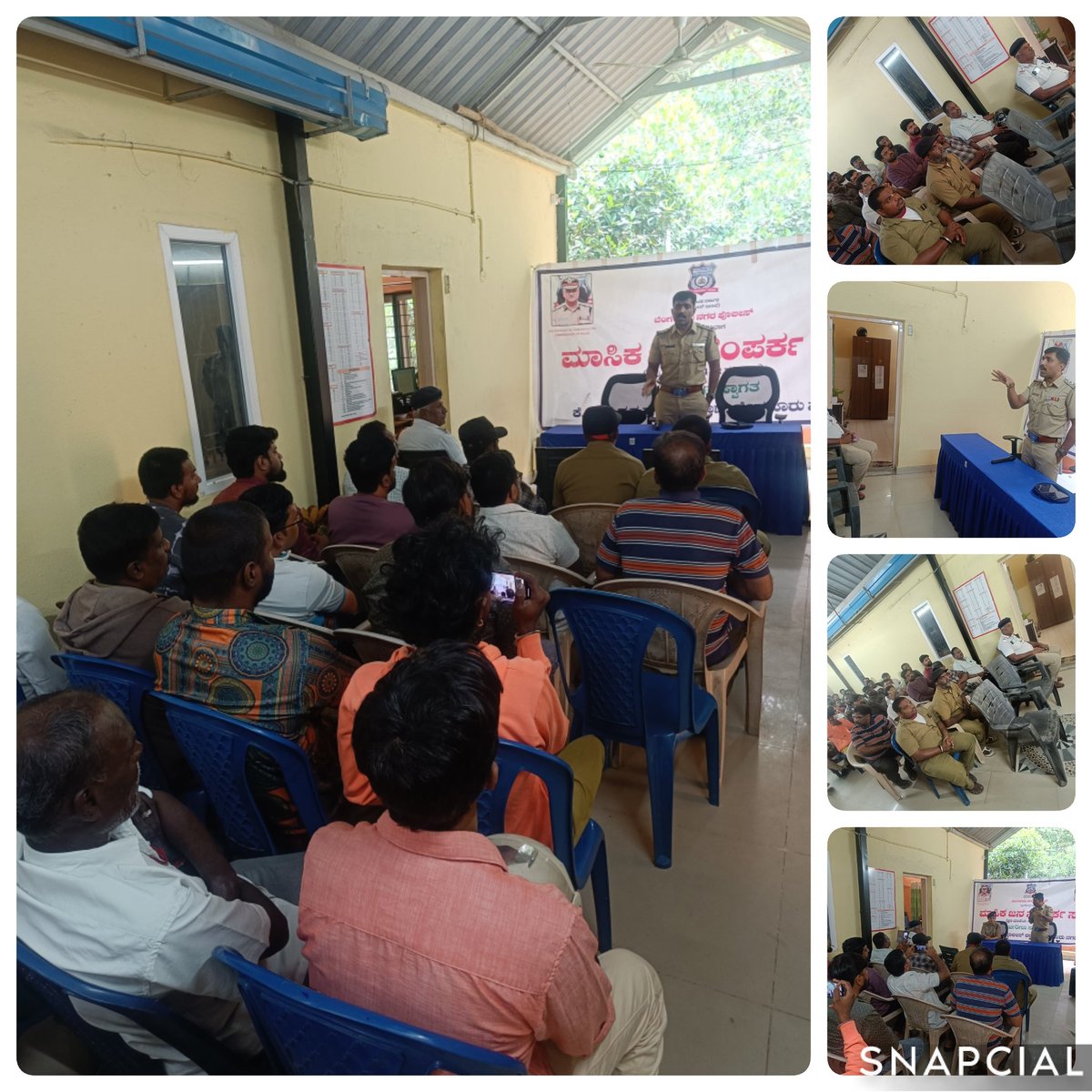 ನಮ್ಮ ಠಾಣಾ ಅಧಿಕಾರಿ ಸಿಬ್ಬಂದಿವರ್ಗದವರು  ಸಭೆಯಲ್ಲಿ ಭಾಗವಹಿಸಿ ಸಂಚಾರಕ್ಕೆ ಸಂಬಂಧಿಸಿದಂತೆ ಸಾರ್ವಜನಿಕರ ಸಂಚಾರಕ್ಕೆ ಸಂಬಂಧಿಸಿದಂತೆ ಅಹವಾಲುಗಳನ್ನು ಸ್ವೀಕರಿಸಿದ್ದು, ಪರಿಶೀಲಿಸಿ ಮುಂದಿನ ಕ್ರಮ ಕೈಗೊಳ್ಳಲಾಗುವುದು.