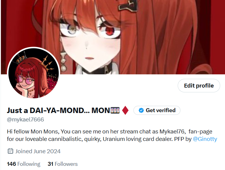TotallyNOTDaiya's tweet image. Hi,
I have reincarnated as a Daiya Fortuna fan-page, given that I mostly make clips and memes about her on here anyways. I came to that conclusion and realized I can make my account what I want it to be, ENJOY!