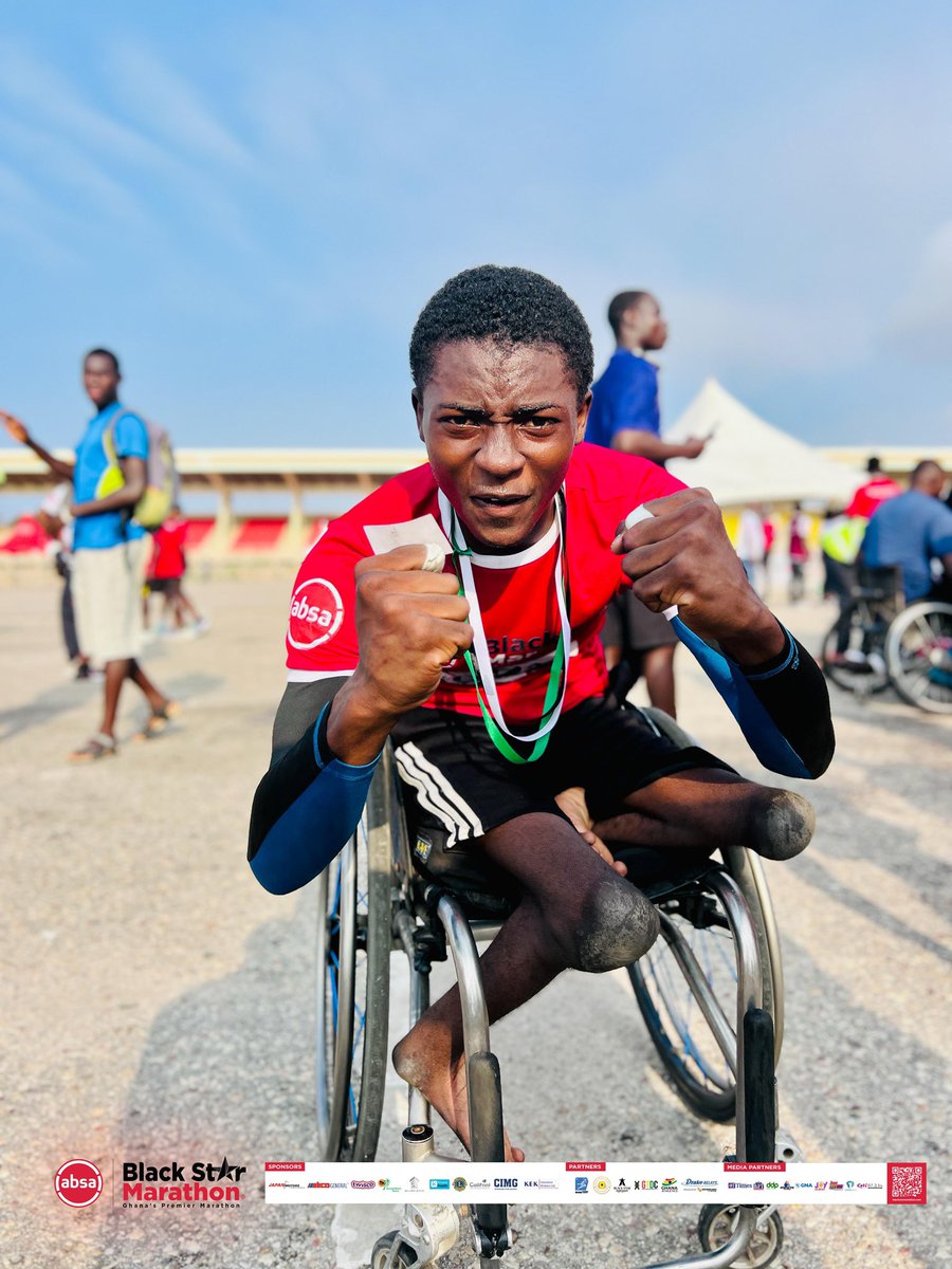 Citi973's tweet image. 📸🔥 #AbsaBlackStarMarathon — A champion in every sense 💪🏽🔥
Our 10km male para-athlete finisher gave it everything — and then some.
Respect. 📸 Swipe to witness greatness.
🎥 youtube.com/watch?v=6mGY2M…
#ChannelOneTV @AbsaGhana