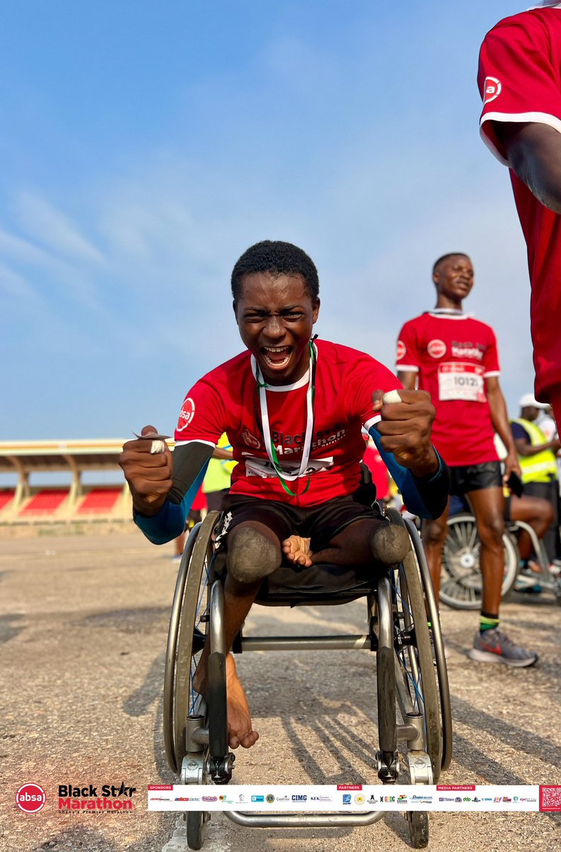 Citi973's tweet image. 📸🔥 #AbsaBlackStarMarathon — A champion in every sense 💪🏽🔥
Our 10km male para-athlete finisher gave it everything — and then some.
Respect. 📸 Swipe to witness greatness.
🎥 youtube.com/watch?v=6mGY2M…
#ChannelOneTV @AbsaGhana