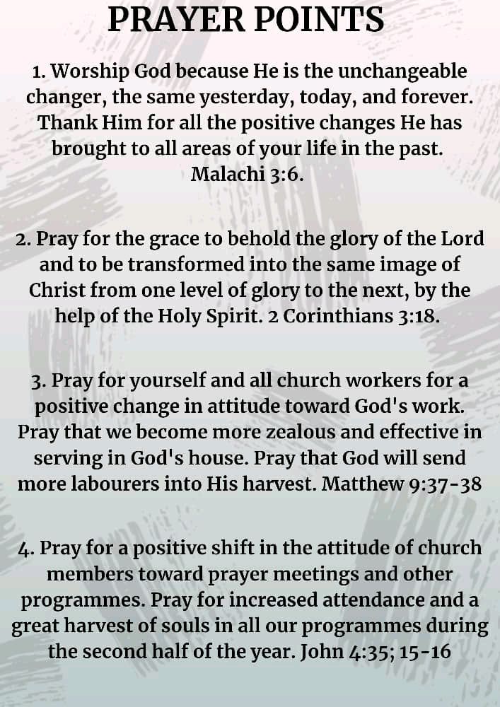 RhemaChapelxIfe's tweet image. 🌟 Day 12 of our mid-year fast and prayers—embrace the power of change with hope! 
🙏 Let God transform your heart and renew your spirit as you press on. Stay strong, keep praying, and trust the journey! How is this fast changing you?

#RhemaIfe
#MidYearFast
#Change